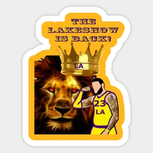 The Lakeshow Is Back! Sticker